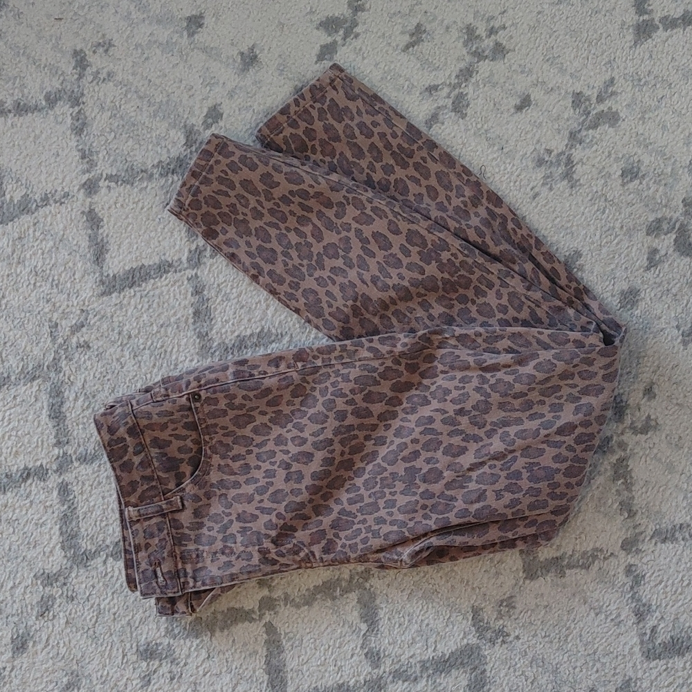 Jolt women's animal print skinny jeans size 9